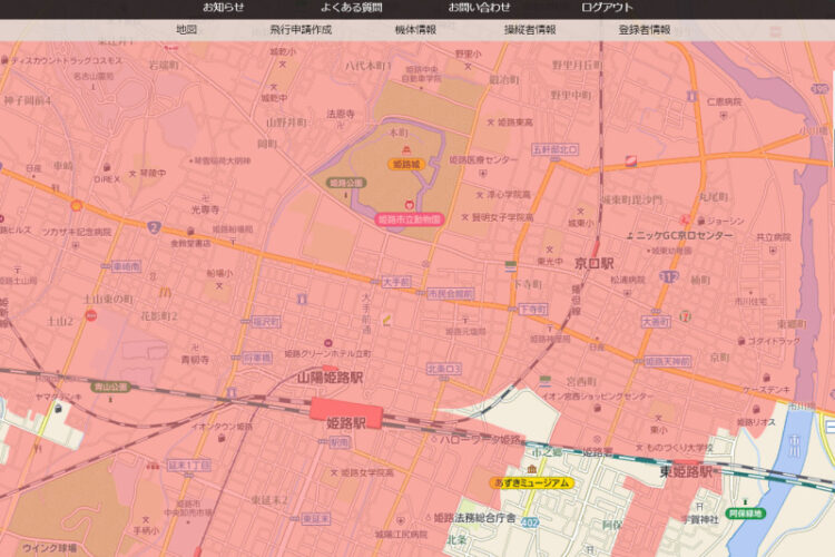 姫路市中心部地図